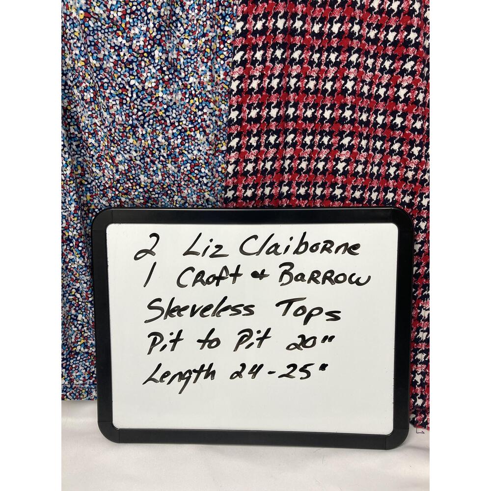 3 Liz Claiborne & Croft Barrow‎ Sleeveless Tops Large - Picture 2 of 16